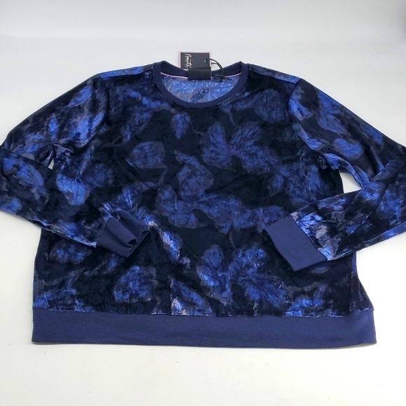 Nanette Lepore Velvety Floral Top Extra Large - Picture 2 of 12